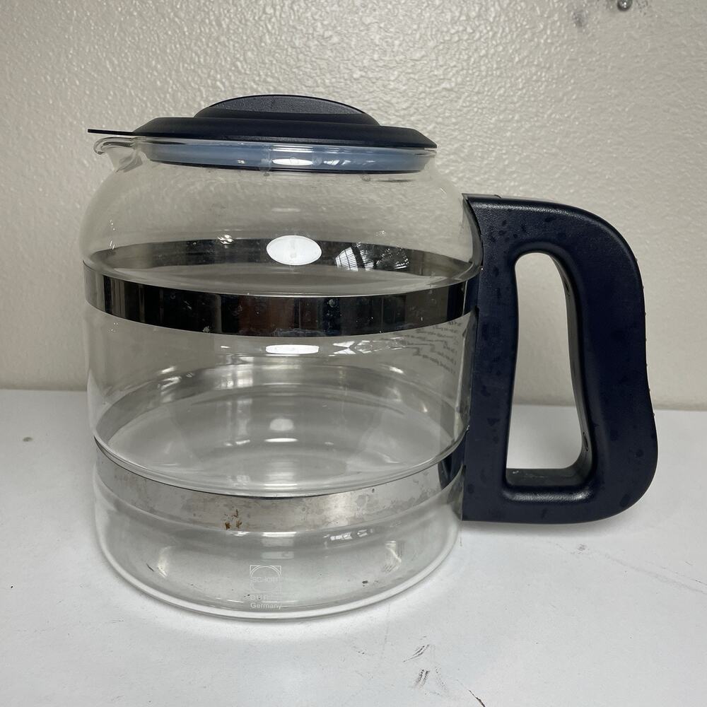 Schott Duran Glass 4 Qt Distiller Carafe w/Handle & Lid Germany